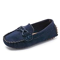 Toddler Little Kid Boys Girls Soft Slip On Loafers Dress Flat Shoes Casual Penny Loafer Moccasin Shoes for Boys and Girls