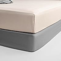 Mohap Fitted Bottom Sheet Only Soft and Breathable Microfiber Fits Mattress up to 16 inches Full Linen