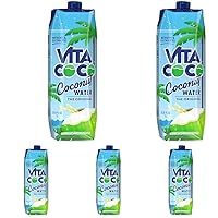 Coconut Water, Pure, 33.8 Fl Oz (Pack of 5)