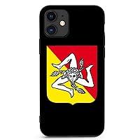 Flag of Sicily Trinacria Logo Cute Phone Case Compatible for iPhone 11/iPhone 11Pro/iPhone 11Pro Max Protector Cover Printed