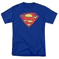 Popfunk Classic Superman Distressed Bright Logo S Shield T Shirt & Stickers
