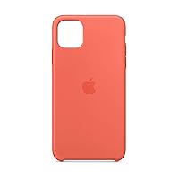 Apple iPhone 11 Pro Max Silicone Case - Slim Fit, Water-Resistant, Wireless Charging Compatible - Clementine Orange