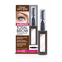 Cover Your Gray Total Brow Eyebrow Sealer and Color - Dark Brown Cover Your Gray Total Brow Eyebrow Sealer and Color - Dark Brown