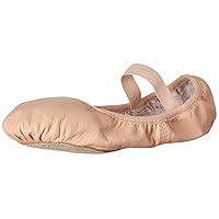 Bloch Child Ballet Shoes Girls Soft Leather Upper, Flexibility Full Suede Outsole, Pre-Sewn Elastic, 13.5 Wide Little Kid