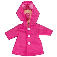Bigjigs Toys Pink Raincoat (for Size Small Doll) Dolls ONLY