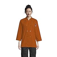 Unisex Epic 3/4 Sleeve Buttoned Chef Shirt with Vents