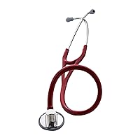 3M Littmann Stethoscope, Master Cardiology, Burgundy Tube, Stainless Steel Chestpiece, 27 inch, 2163