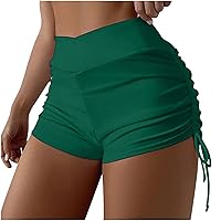 High Waisted Shorts Women Scrunch Butt Shorts Ruched Gym Shorts Fitted Yoga Shorts Solid Workout Shorts Summer Shorts