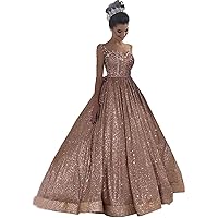 Strap Quinceanera Dresses 2020 Long Puffy Prom Gown for Girls