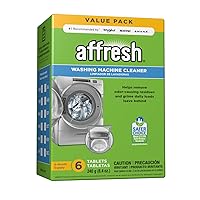 Affresh Washing Machine Cleaner, Cleans Front Load and Top Load Washers, Including HE, 6 Tablets