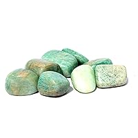 Jet New Authentic Amazonite TumbledStone (ONE Piece) Attractive Genuine Approx 20-30 Grams Energized Stones (Amazonite)