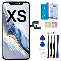 EFAITHFIX for iPhone Xs LCD Screen Replacement 5.8 Inch Assembly Display and 3D Touch Screen Digitizer with Repair Tools Kit for A1920/A2097/A2098/A2099/A2100 with Waterproof Adhesive Tempered Glass