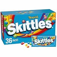 SKITTLES Tropical Summer Chewy Candy Assortment, 36 Ct Bulk Candy Box