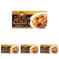 S&B Golden Curry Sauce Mix, Hot, 7.8 Ounce (Pack of 4)