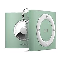 elago Shuffle Case Compatible with Apple AirTags Case [Mint] - Designed for Air Tag Drop Protection, Classic Retro MP3 Player Design(Track Dogs, Keys, Backpacks, Purses) Tracking Tag Not Included