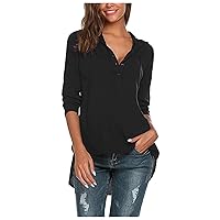Women's Cowl Neck Blouses Petite Crop2023 Fall Long Sleeve Shirt Pullover Solid Comfy Tops