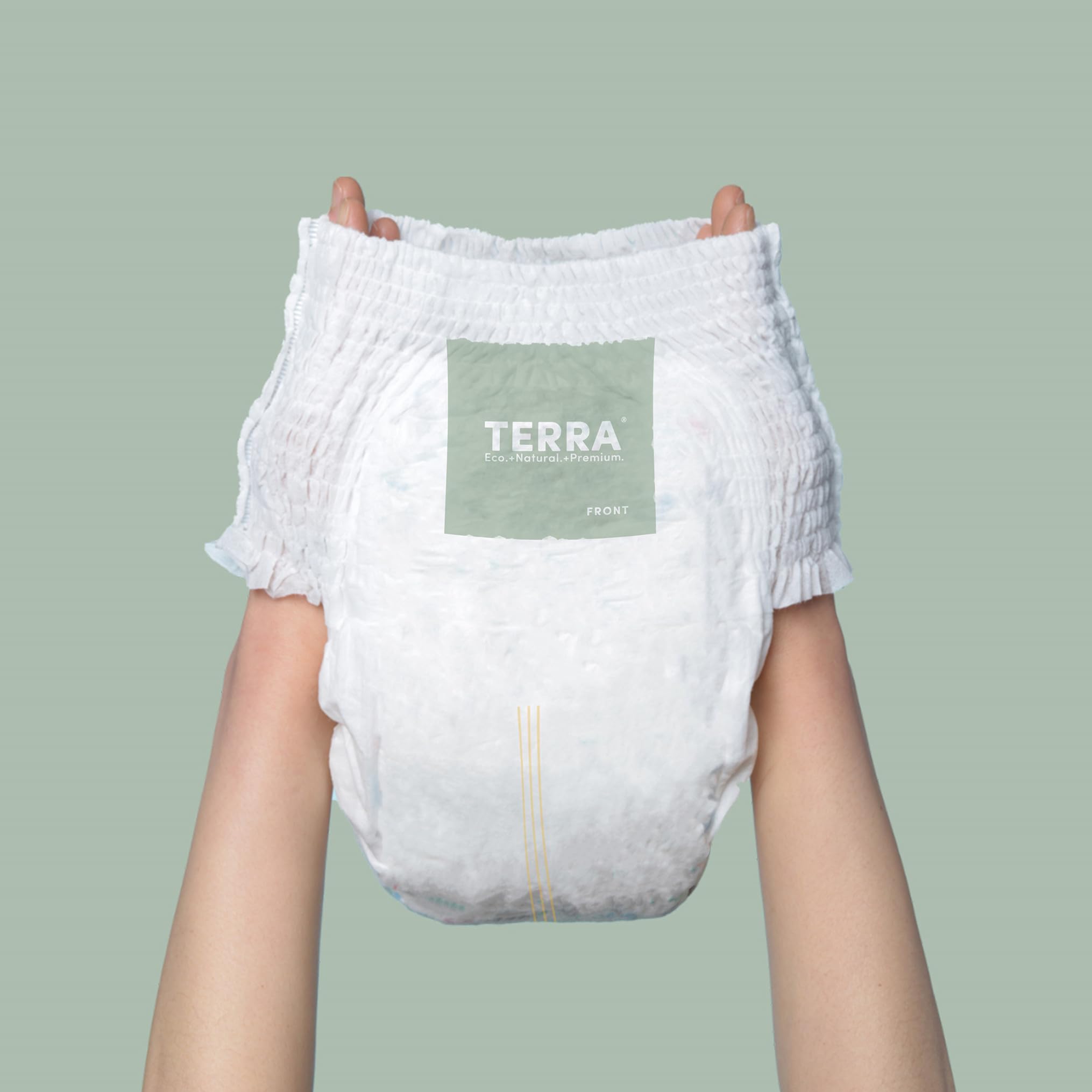 Terra Size 5 Training Pants– 85% Plant Based Pull-Up Style Diapers, Ultra-Soft & Chemical-Free for Sensitive Skin, Superior Absorbency, Perfect Overnight Diapers, for Toddlers 28-39 Pounds, 112 Count