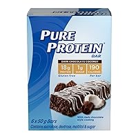 Bars, Gluten Free, Dark Chocolate Coconut, 50g/1.8oz., 6ct, {Imported from Canada}