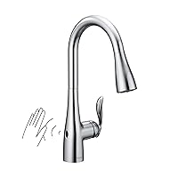 Moen Arbor Chrome Motionsense Wave Touchless One-Handle Pulldown Kitchen Faucet Featuring Power Clean, 7594EWC