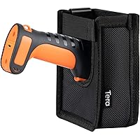Tera Universal Barcode Scanner Holster Portable Handheld Bar Code Reader Carrying Case with Metal Belt Clip Hook and Loop Tape for Warehouse Logistic Manage Inventory Supermarket