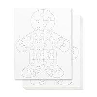Hygloss Blank Puzzles with Person Shape - 8.5