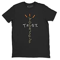 5s Olive Design Printed Trust Yourself Sneaker Matching T-Shirt