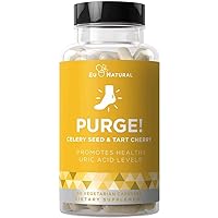 Purge! Uric Acid Cleanse & Joint Support – Ready to Eat & Drink What You Want? – Active Mobility, Strong Flexibility, Healthy Inflammation – Tart Cherry & Celery Seed – 60 Vegetarian Soft Capsules