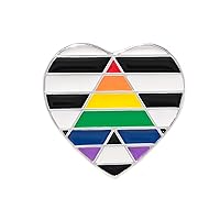 Fundraising For A Cause | Straight Ally LGBTQ Pride Heart Pins
