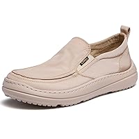 CAMEL CROWN Men’s Slip-On Loafer Casual Shoes Waterproof Lightweight Sneakers Comfortable for Walking Work(Size 7-10)