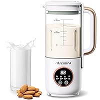 Automatic Nut Milk Maker, 35 OZ Homemade Almond, Oat, Soy, Plant-Based Milk and Dairy Free Beverages, Almond Milk Maker with Delay Start/Keep Warm/Boil Water, Soy Milk Maker with Nut Milk Bag