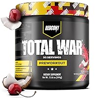 Total War Pre Workout - L Citrulline, Malic Acid, Green Tea Leaf Extract for Pump Boosting Pre Workout for Women & Men - 3.2g Beta Alanine to Reduce Exhaustion, Tiger's Blood, 30 Servings