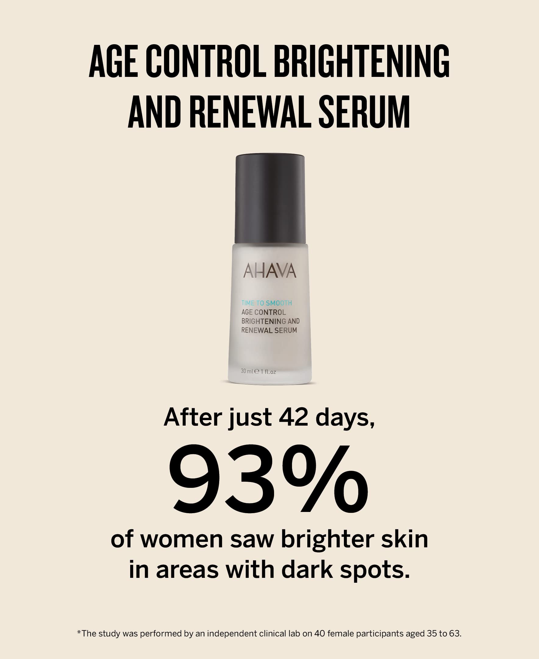 AHAVA Time To Smooth Age Control, Serum, 1.0 Ounce(Pack of 1)