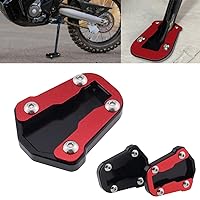 Motorcycle Accessories Kickstand Foot Side Stand Enlarge Extension Pad Shelf for Honda CRF300L CRF 300 L CRF300 Rally 2021 2022 (Red)