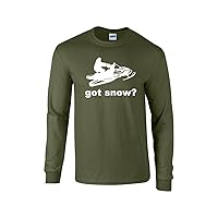 Got Snow? Funny Snowmobile Snowboard Skiing Cold Weather Winter Sports Unisex Long Sleeve T-Shirt