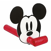 Unique Disney Mickey Mouse Blowouts - (Pack of 8) - Vibrant Colors & Iconic Design - Perfect for Kids' Birthdays & Celebrations