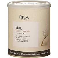 Rica Milk Liposoluble Wax for Sensitive Skin | Smooth Effective Hair Waxing | Legs Arms Back Chest Full Body Wax for Men & Women (800 ml)
