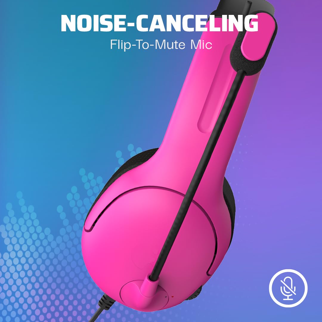 PDP AIRLITE Wired Headset: Nebula Pink for Playstation 5 & Playstation 4