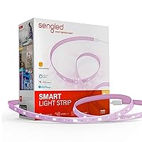 Smart Zigbee Multicolor Light Strip, 2M (6.56ft) Base Kit, Hub Required, Also Works with Alexa & Google Assistant, RGBW, Extendable, High Brightness, 1400Lumens (E1G-G8E)