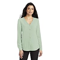 Port Authority Women's Long Sleeve Button-Front Blouse