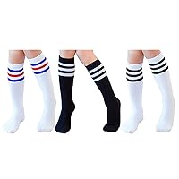 Knee High Tube Socks for Boys, Girls, Baby, Toddler & Child 3,4 Pairs