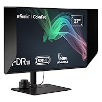 VP2786-4K 27 Inch Premium IPS 4K USB C Monitor with Integrated Color Wheel, 100% Adobe RGB, 98% DCI-P3, Pantone Validated, 90W Charging, HDMI, DisplayPort for Professional Home and Office