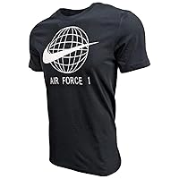 Nike Men's Sportswear Swoosh T-Shirts (Large, Black (Global AF1))