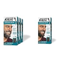 Just For Men Mustache & Beard Dark Brown M-45 Beard Dye Pack of 3 + Pack of 1