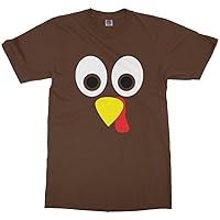 Threadrock Big Boys' Thanksgiving Turkey Face Youth T-Shirt