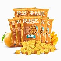Frubites Freeze Dried Mango, Crunchy Fruit Snacks, No Sugar|No Preservatives|Gluten-free, Vegan|Non-GMO - 1.06oz,7Packs