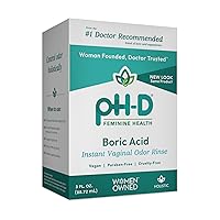 pH-D Feminine Health - Instant Odor Rinse with Boric Acid for Vaginal Odor - Vegan, Paraben-Free, Cruelty-Free (3 Fl Oz (Pack of 1)