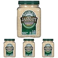 RiceSelect Jasmati Rice, Long-Grain Jasmine Rice, Premium Gluten Free Rice, Non-GMO, 32 Ounce Jar (Pack of 4)