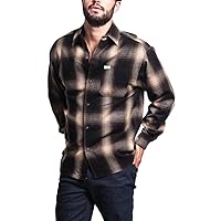 G-Style USA Western Casual Plaid Long Sleeve Button Up Shirt
