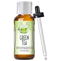 Good Essential – Professional Green Tea Fragrance Oil 30ml for Diffuser, Candles, Soaps, Lotions, Perfume 1 fl oz