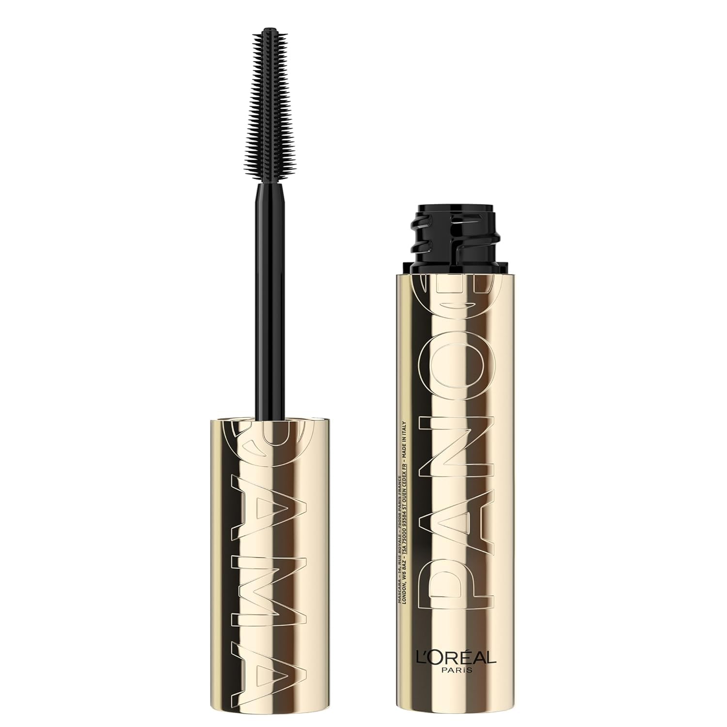 L’Oréal Paris Voluminous Panorama Mascara, Volumizing and Lengthening Mascara, Washable Longwear and Smudge Resistant Make Up, Black, 0.33 Fl Oz